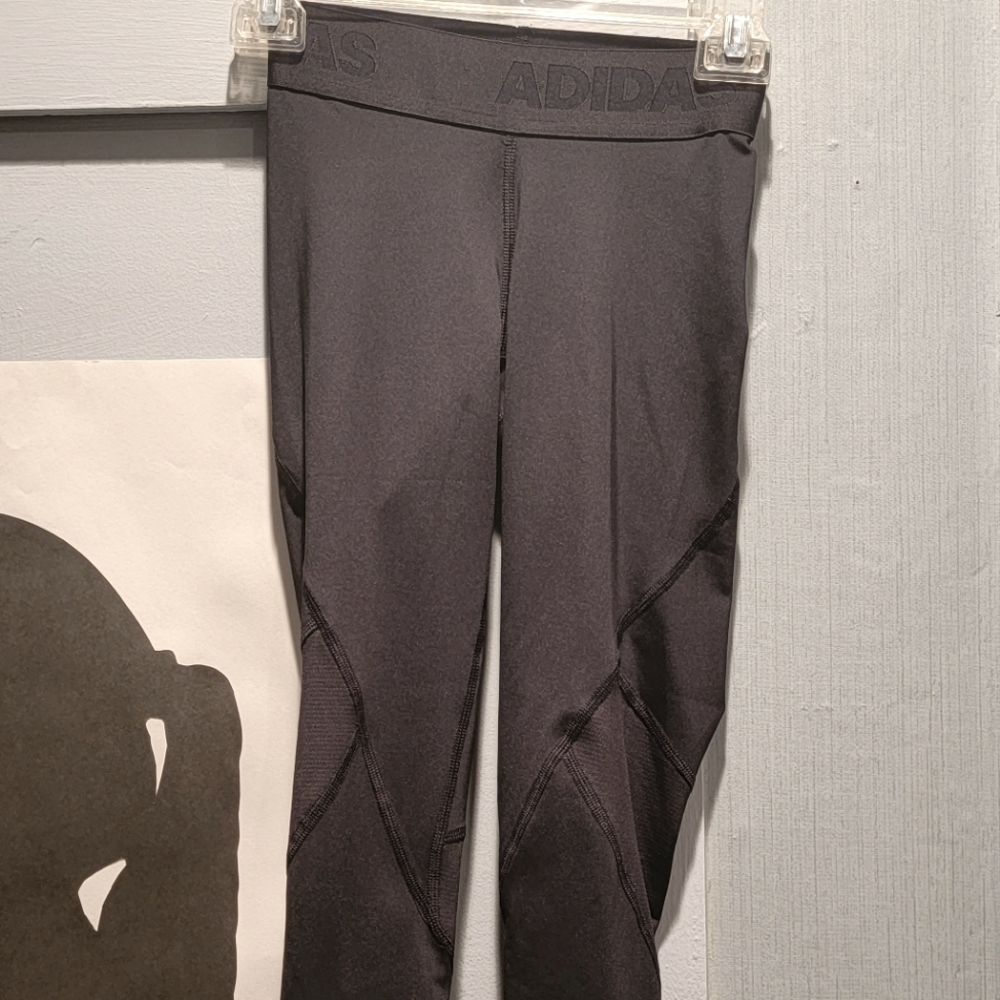 Adidas | Alphaskin Black Tight Leggings XXS